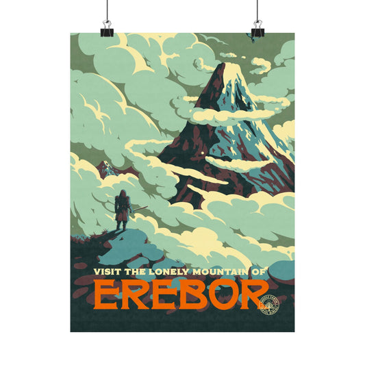 Visit Erebor Travel Poster