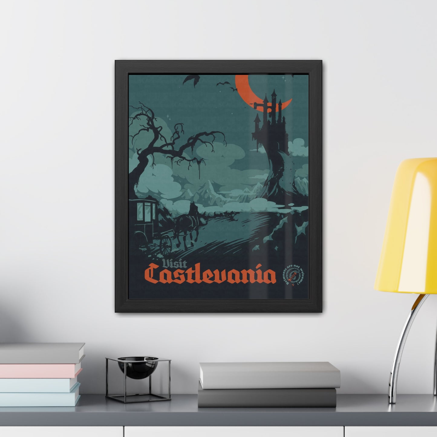 Visit Castlevania Travel Poster (Framed)