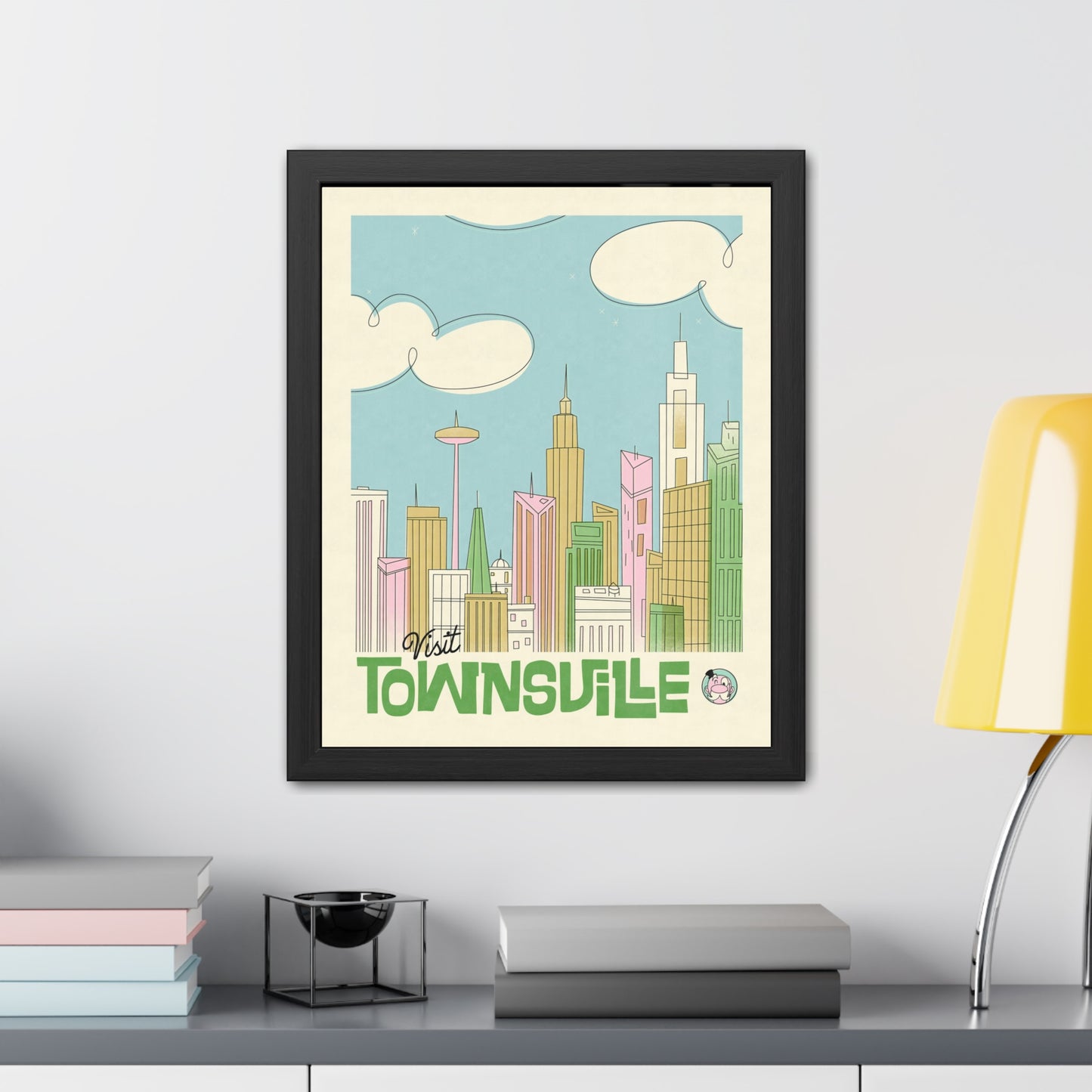 Visit Townsville Travel Poster (Framed)
