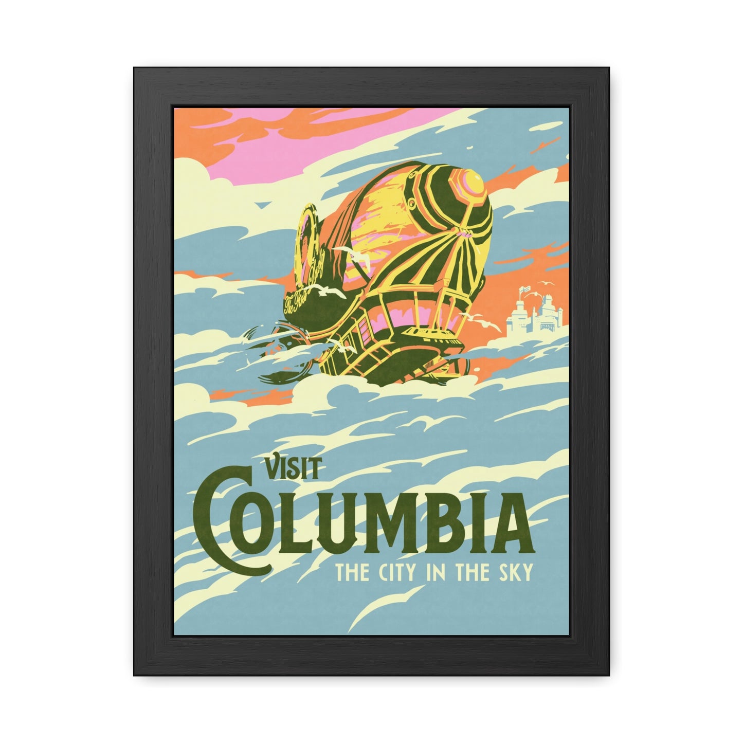 Visit Columbia Travel Poster (Framed)
