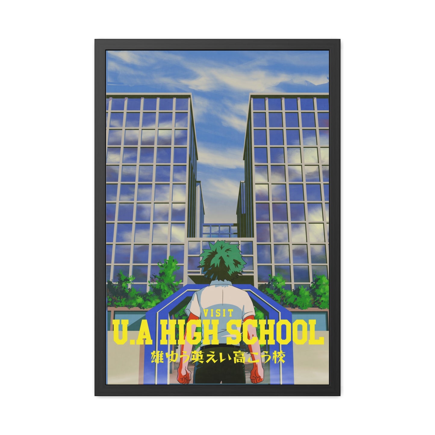 Visit UA High School Travel Poster (Framed)