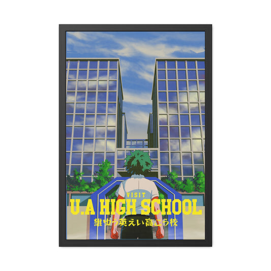 Visit UA High School Travel Poster (Framed)