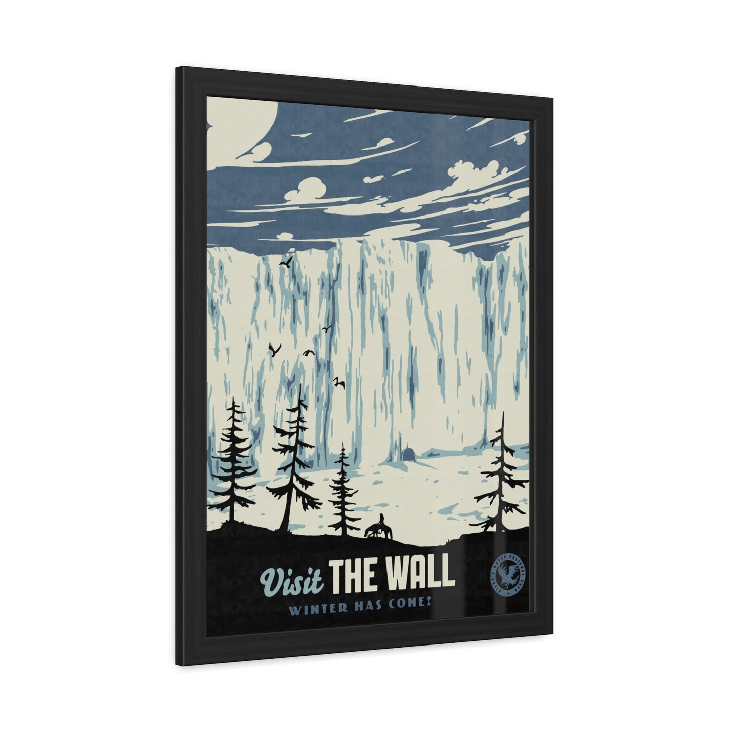 Visit The Wall Travel Poster (Framed)