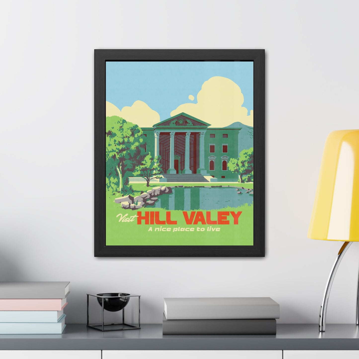 Visit Hill Valley Future Travel Poster (Framed)