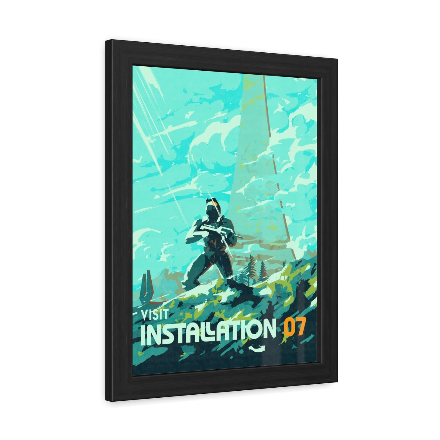 Visit Instalation 07 Travel Poster (Framed)