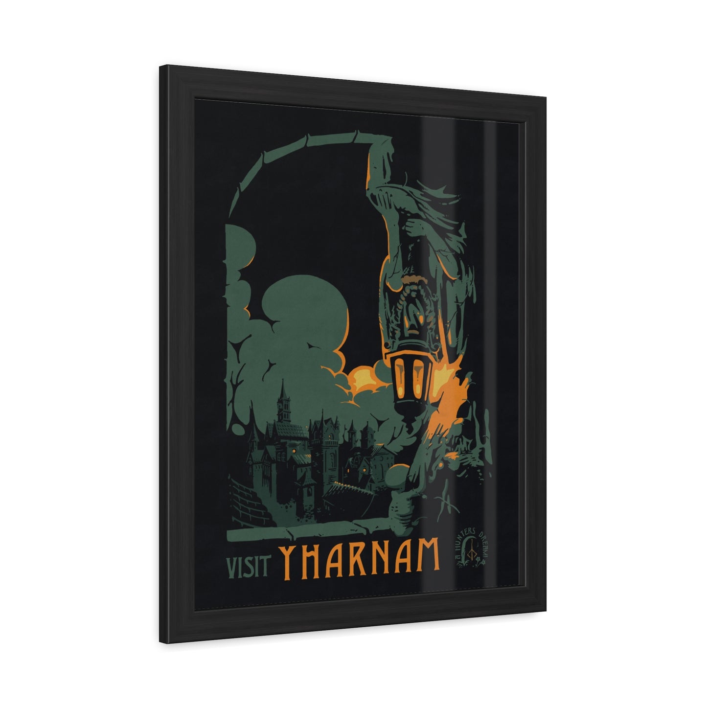 Visit Yharnam Travel Poster (Framed)