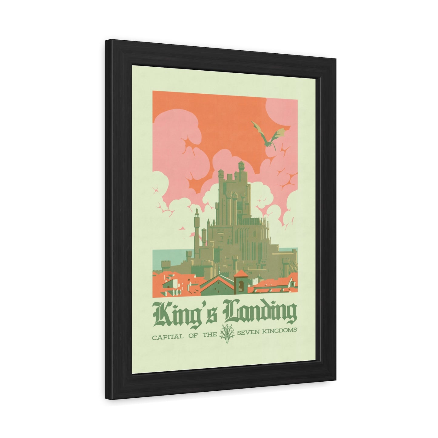 Visit Kings Landing Travel Poster (Framed)