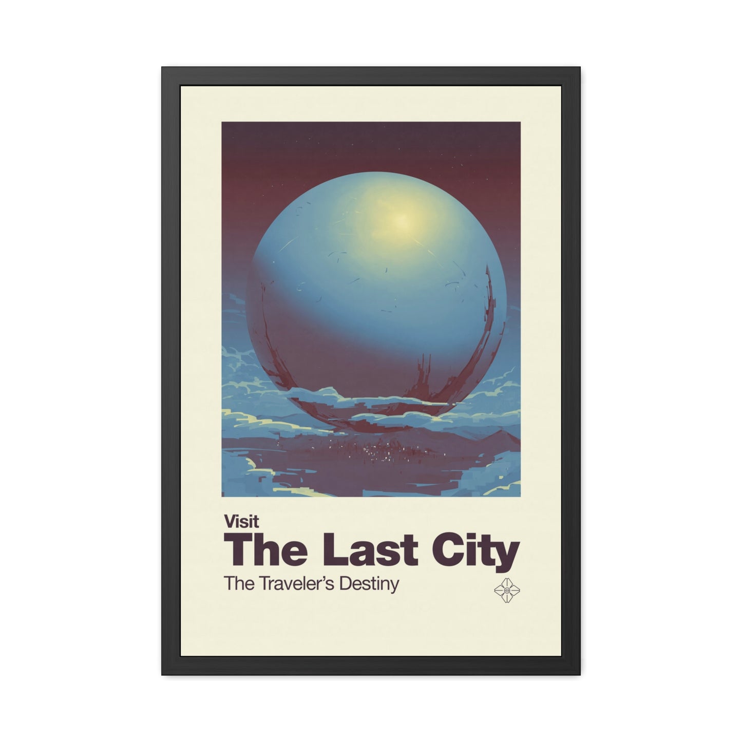 Visit The Last City Travel Poster (Framed)