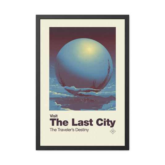 Visit The Last City Travel Poster (Framed)