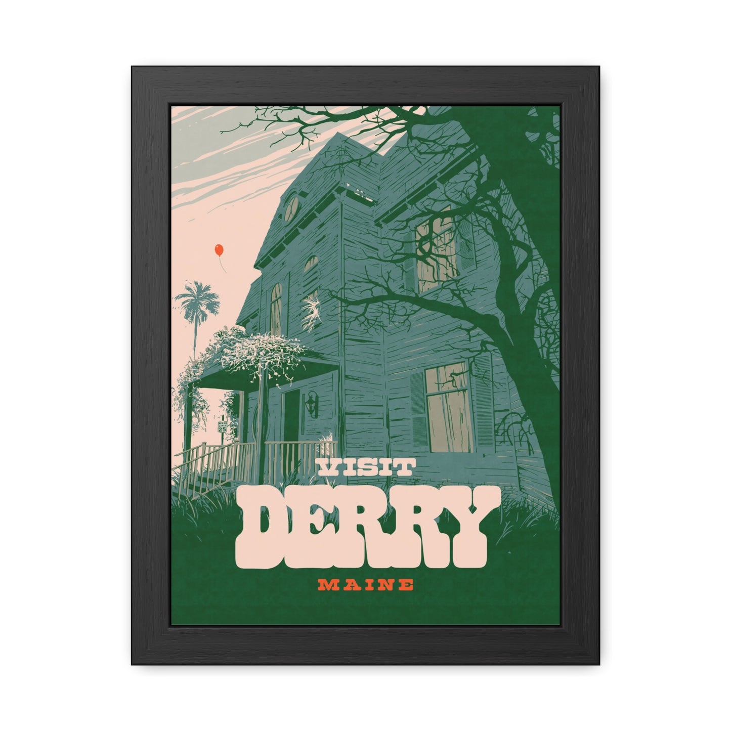 Visit Derry Travel Poster (Framed)