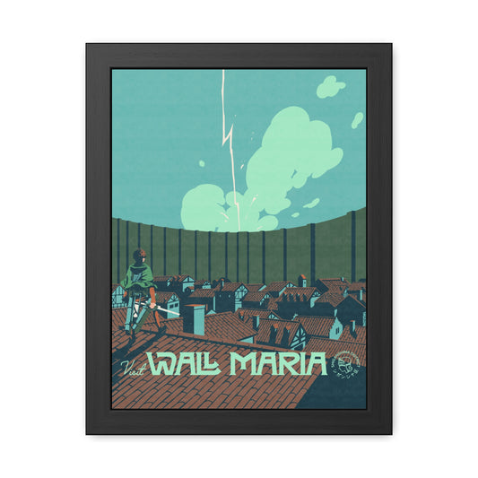 Visit Wall Maria Travel Poster (Framed)