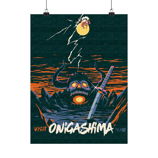 Visit Onigashima Travel Poster