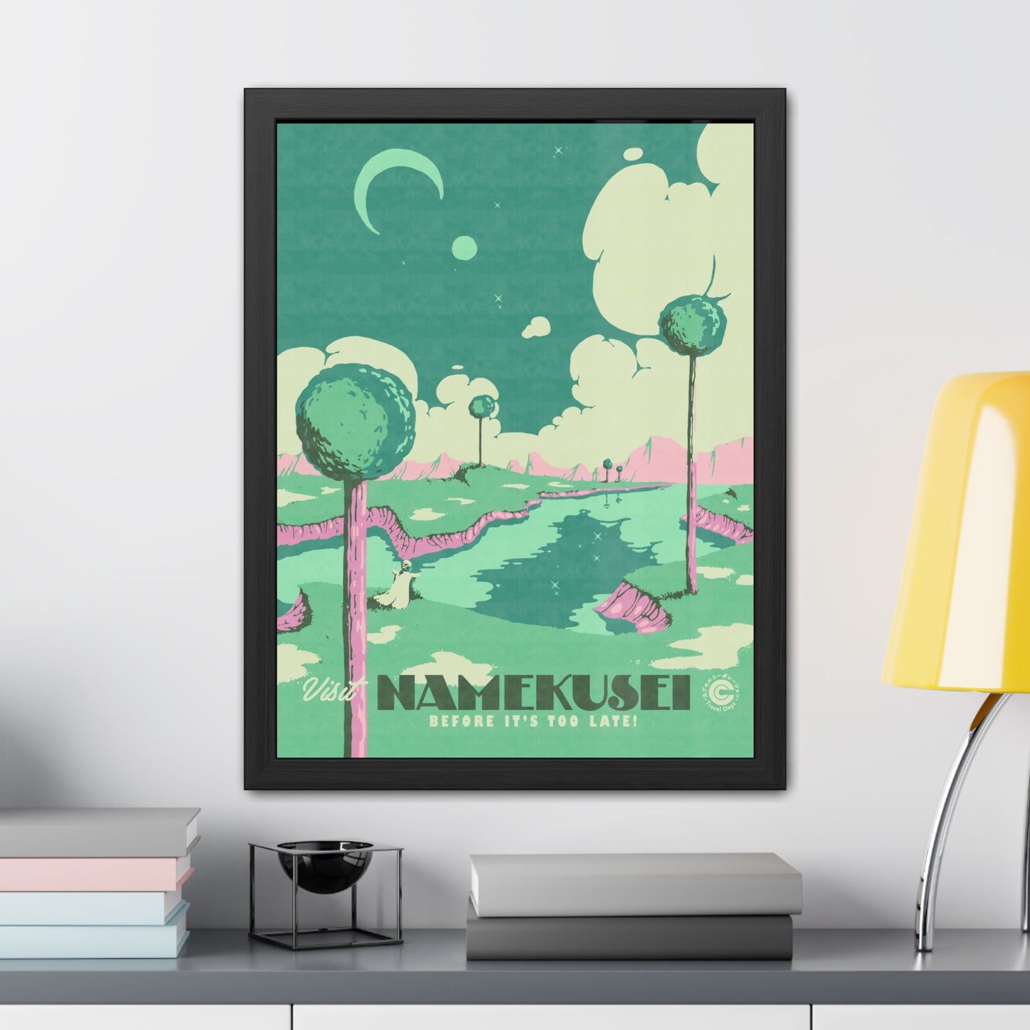 Visit Namekusei Travel Poster (Framed)