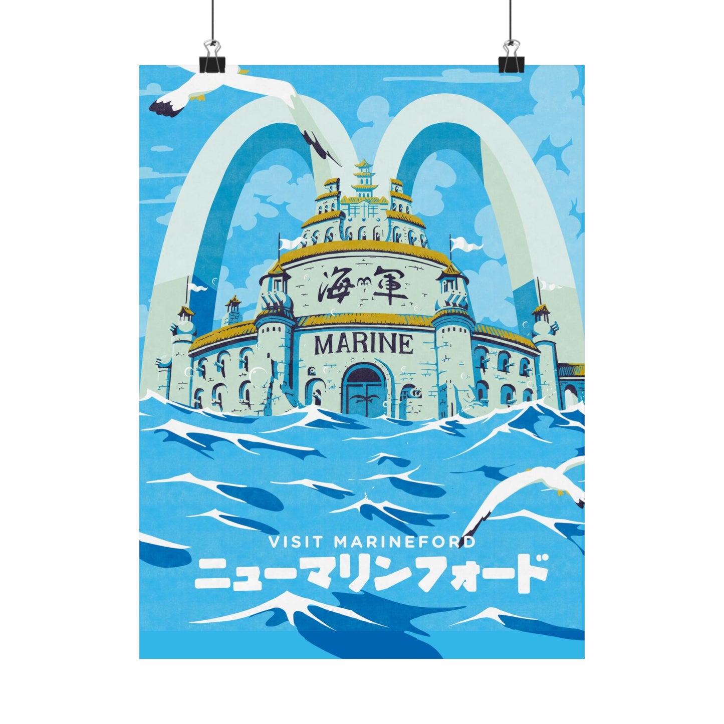 Visit Marineford Travel Poster