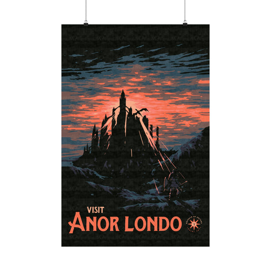 Visit Anor Londo Travel Poster