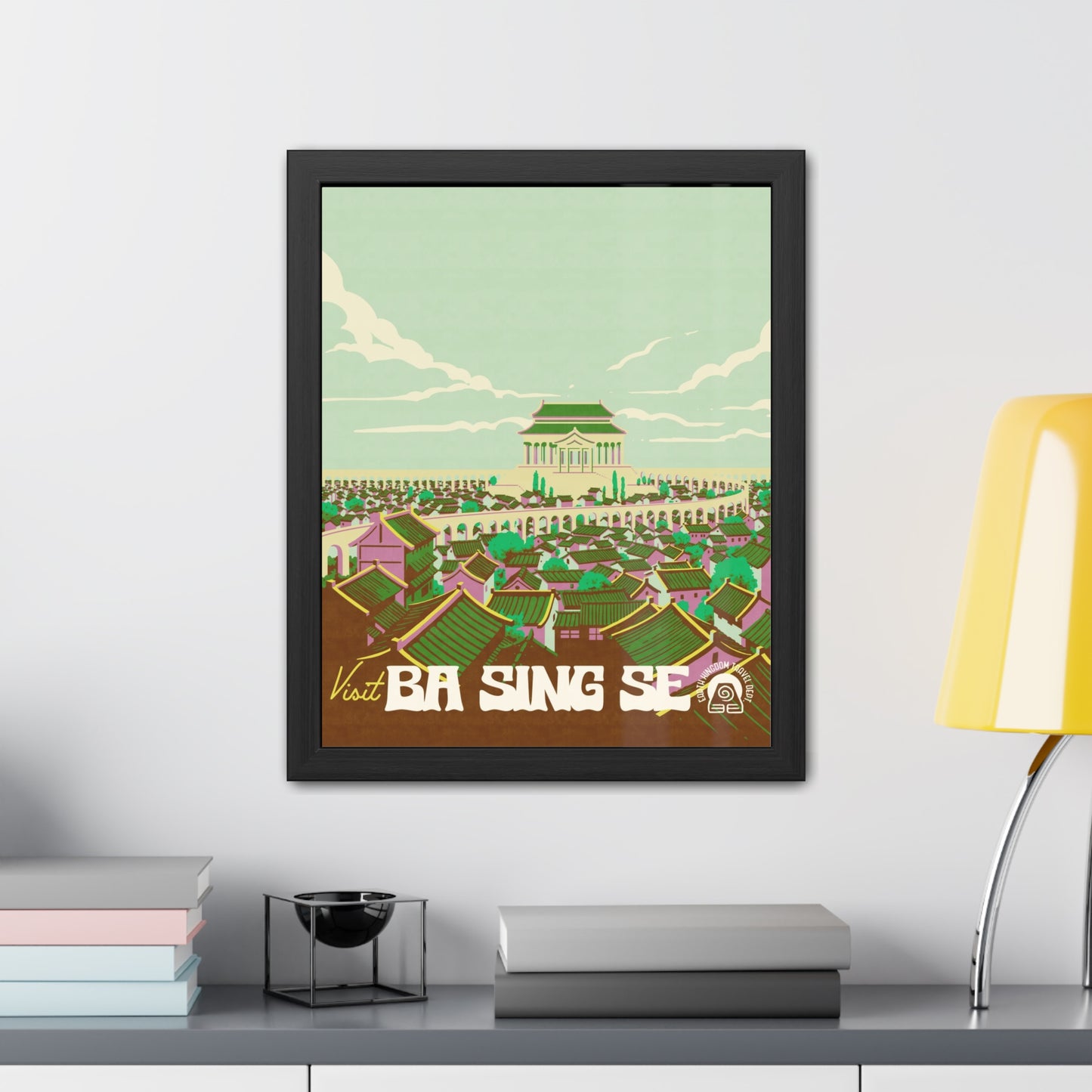 Visit Ba Sing Se Travel Poster (Framed)
