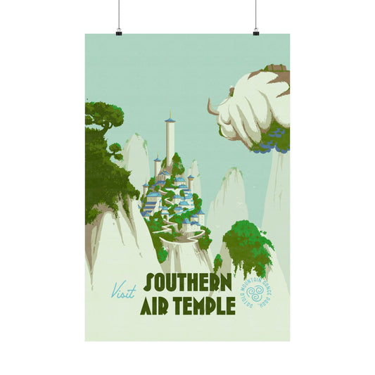 Visit Southern Air Temple Travel Poster