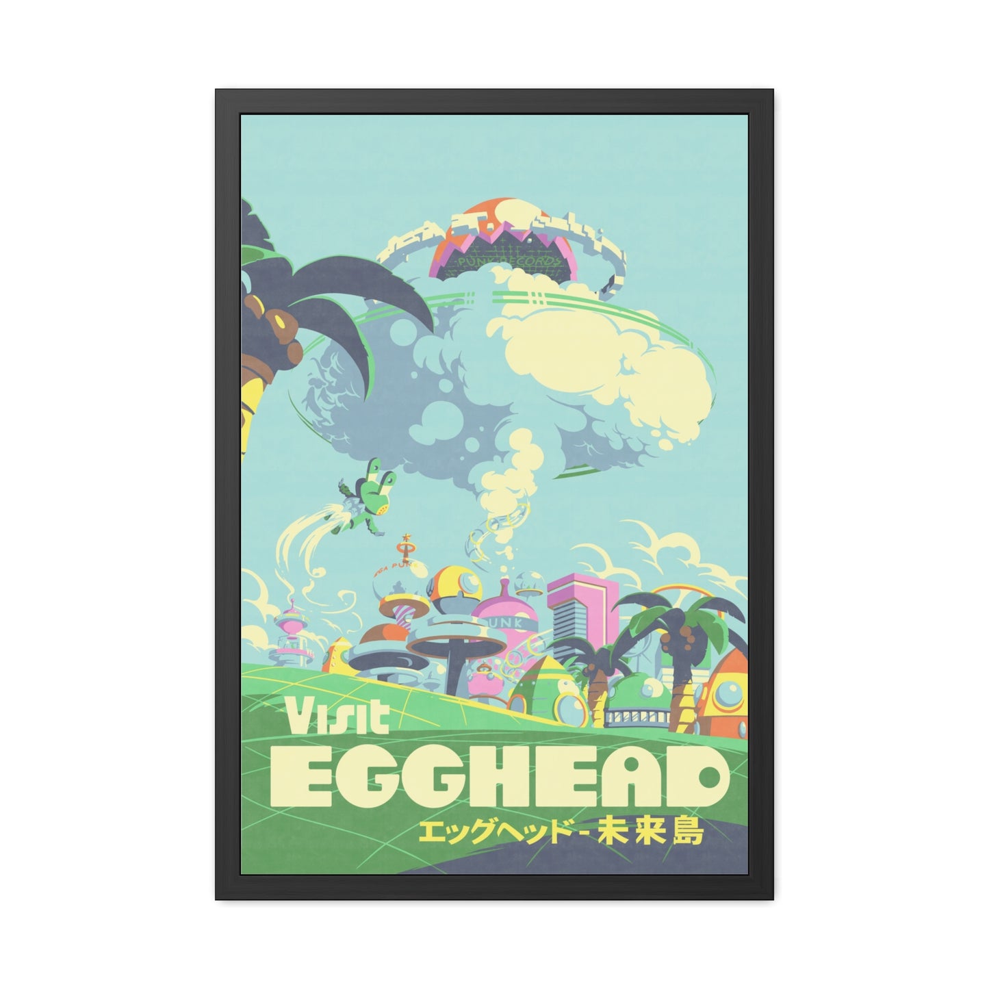 Visit Egghead Travel Poster (Framed)
