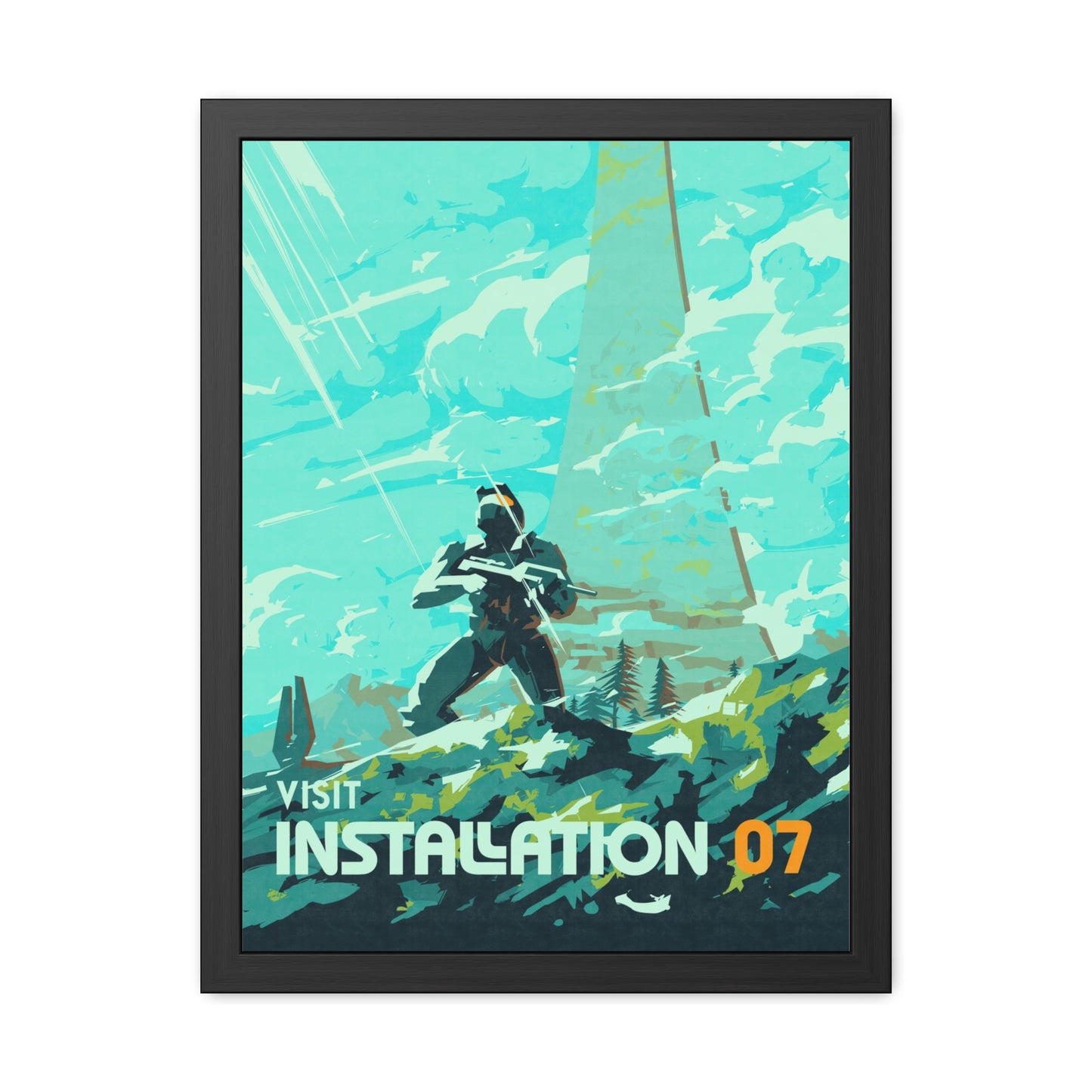 Visit Instalation 07 Travel Poster (Framed)
