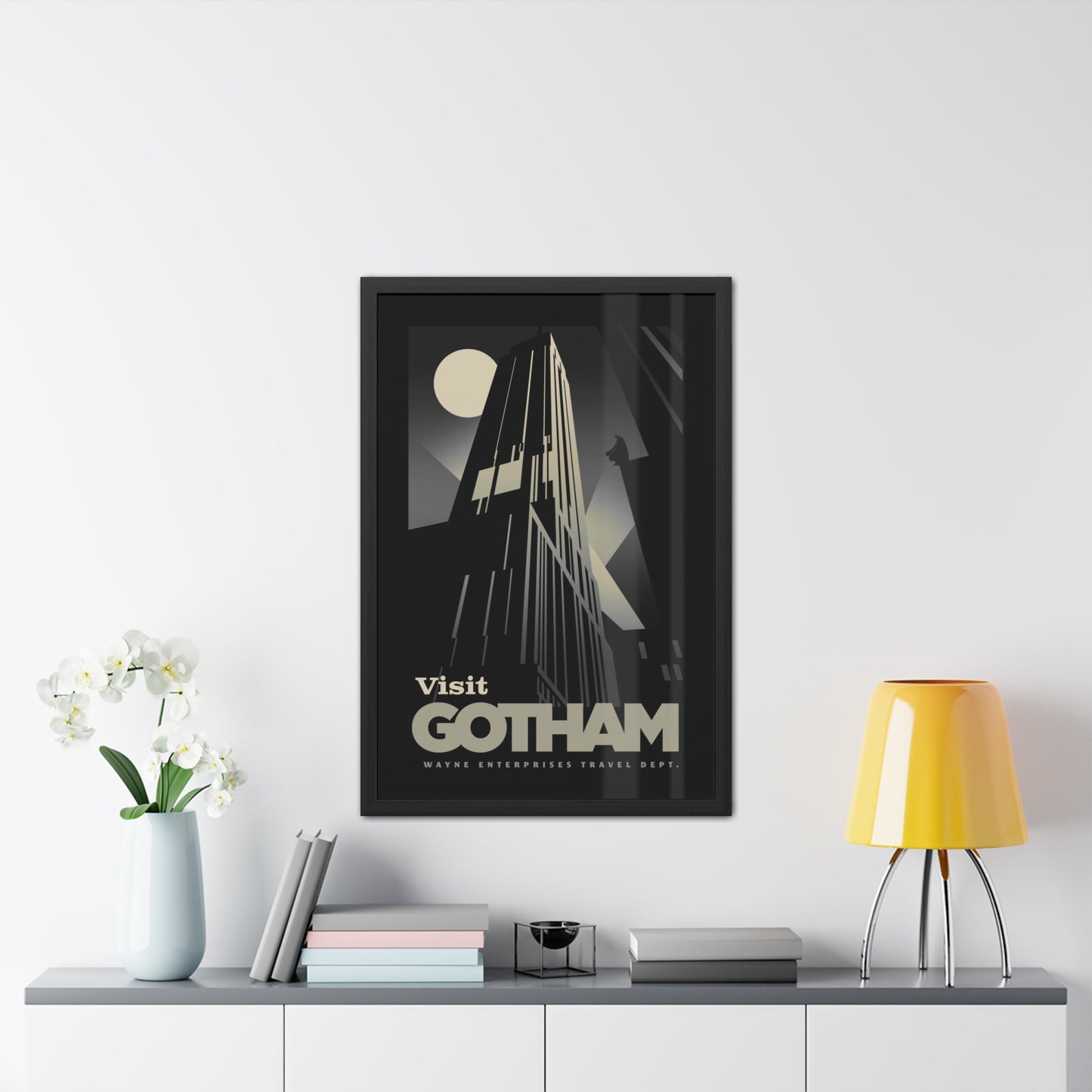Visit Gotham Travel Poster (Framed)