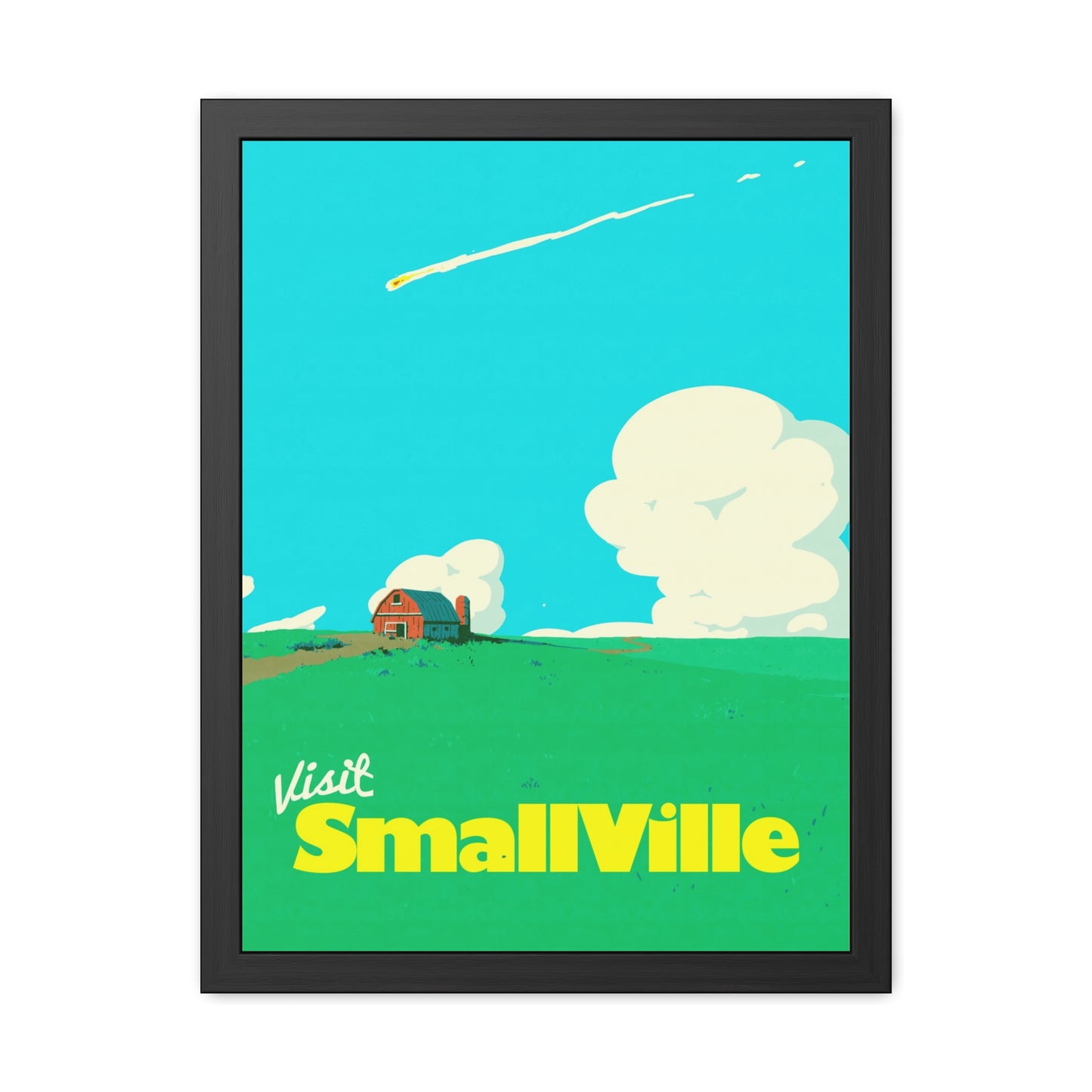 Visit Smallville Travel Poster (Framed)