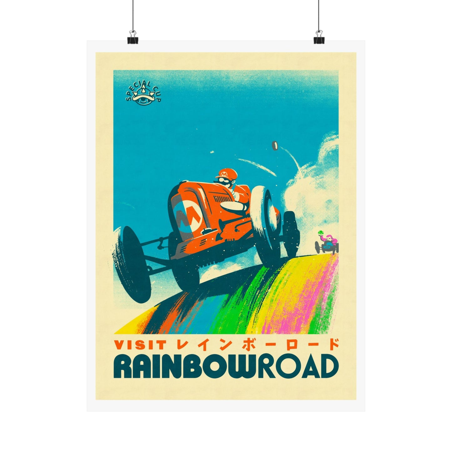 Visit Rainbow Road Travel Poster