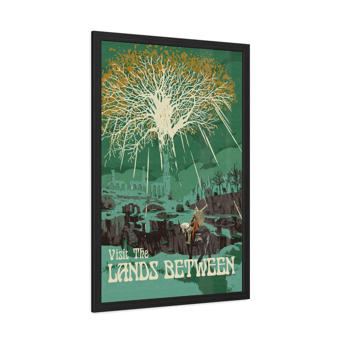Visit The Lands Between Travel Poster (Framed)