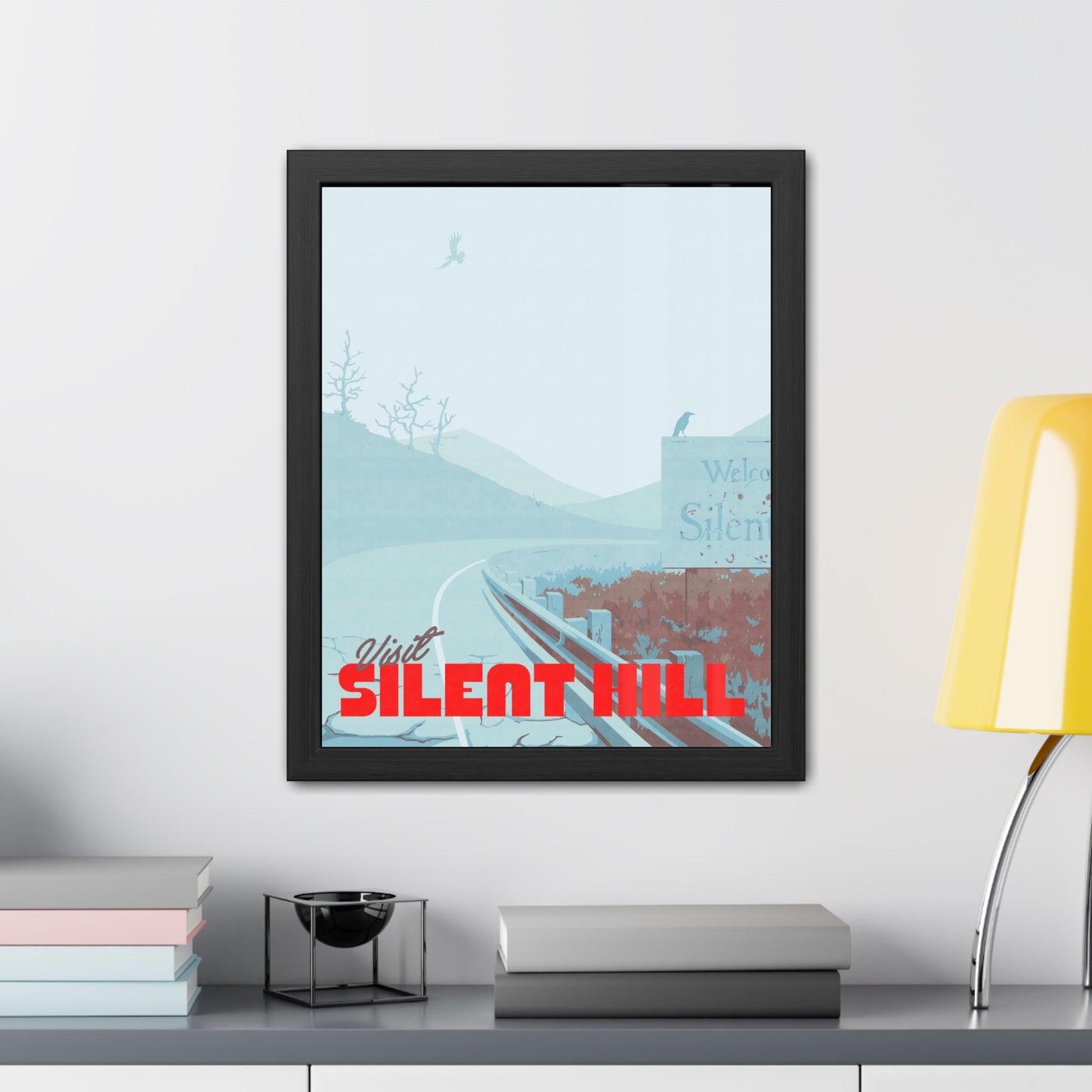 Visit Silent Hill Travel Poster (Framed)