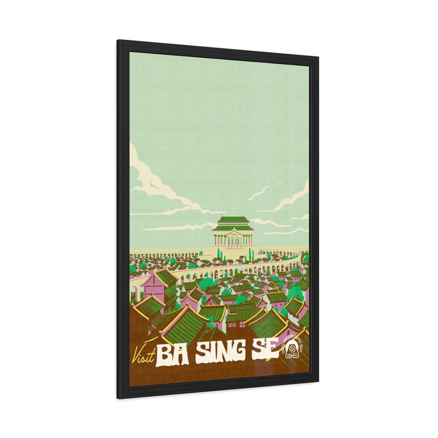 Visit Ba Sing Se Travel Poster (Framed)