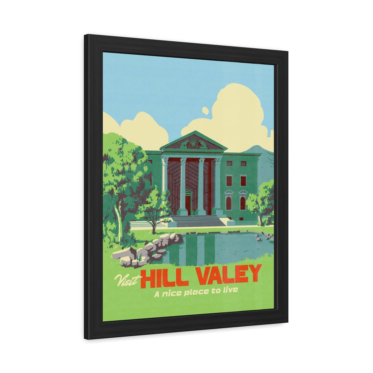 Visit Hill Valley Future Travel Poster (Framed)