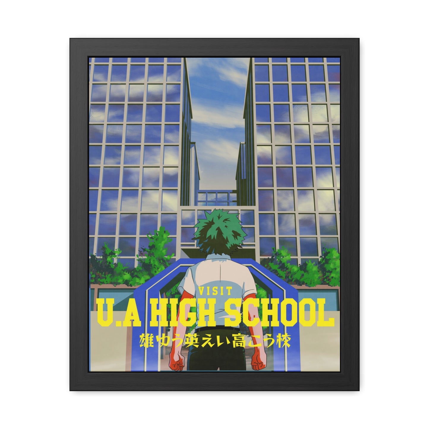 Visit UA High School Travel Poster (Framed)