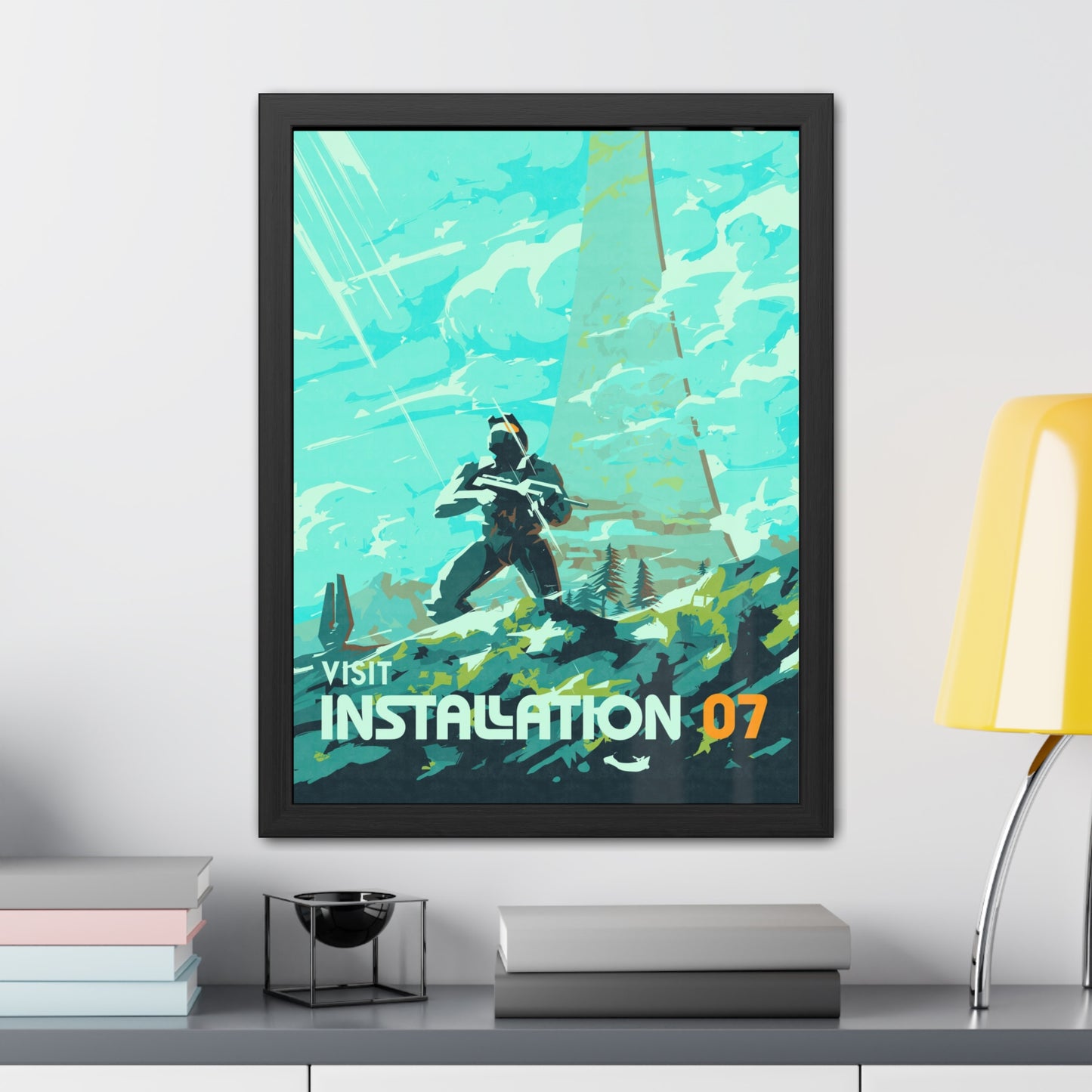 Visit Instalation 07 Travel Poster (Framed)