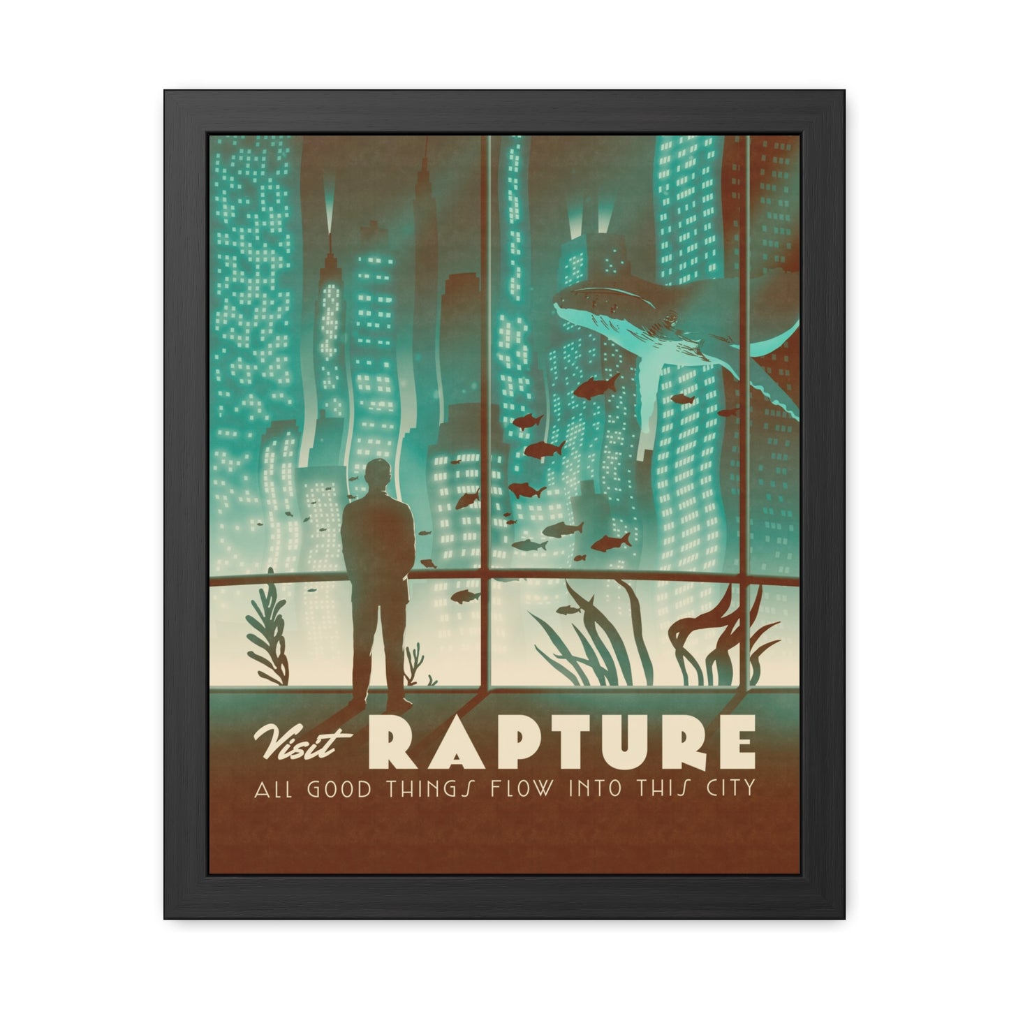Visit Rapture Travel Poster (Framed)