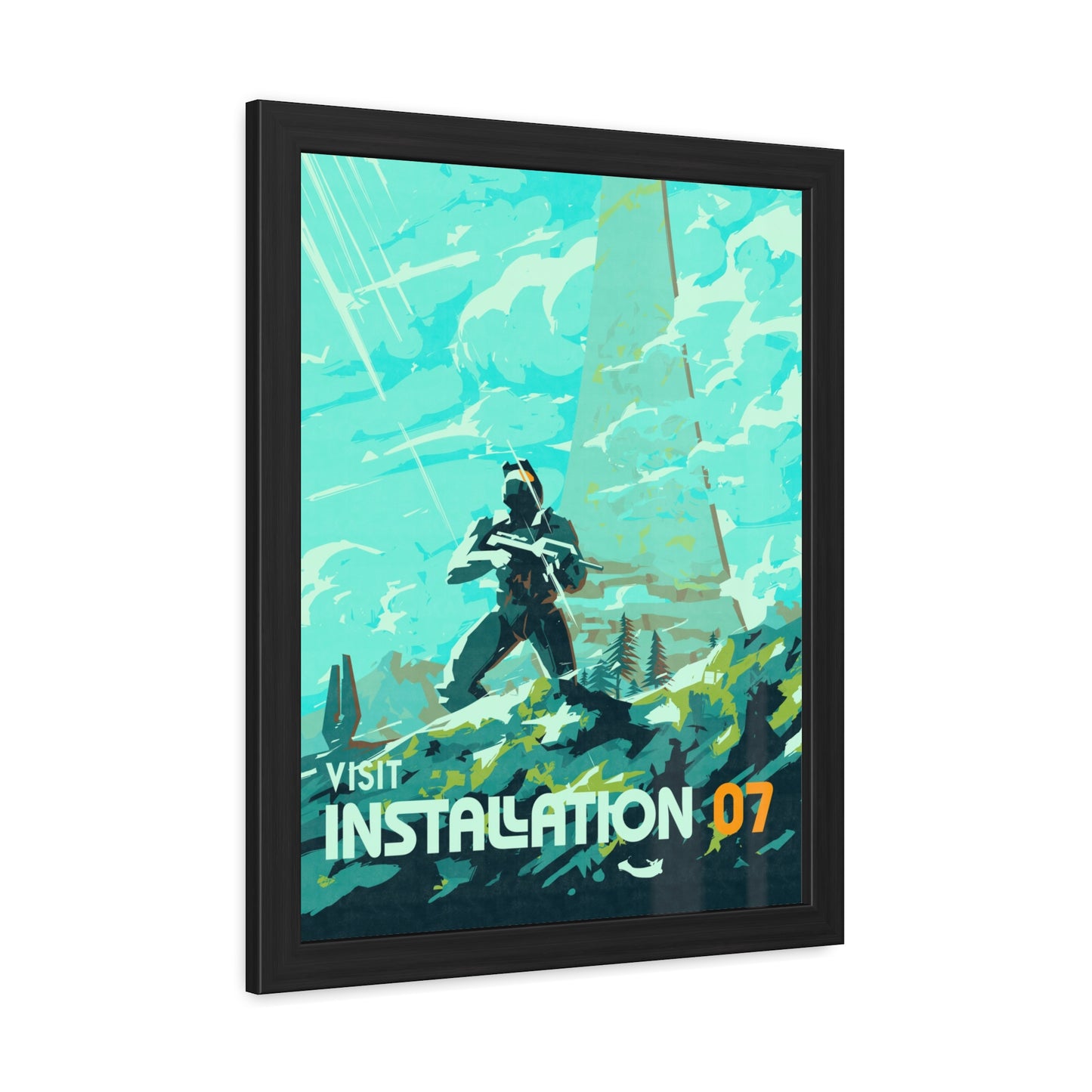Visit Instalation 07 Travel Poster (Framed)