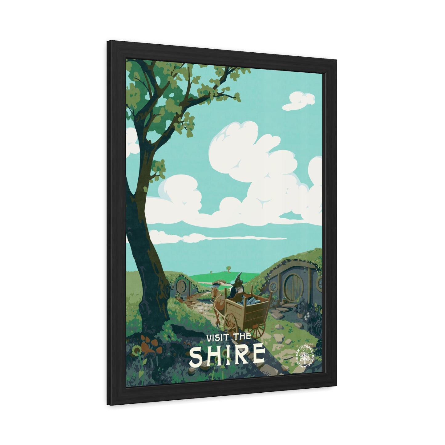 Visit The Shire Travel Poster (Framed)
