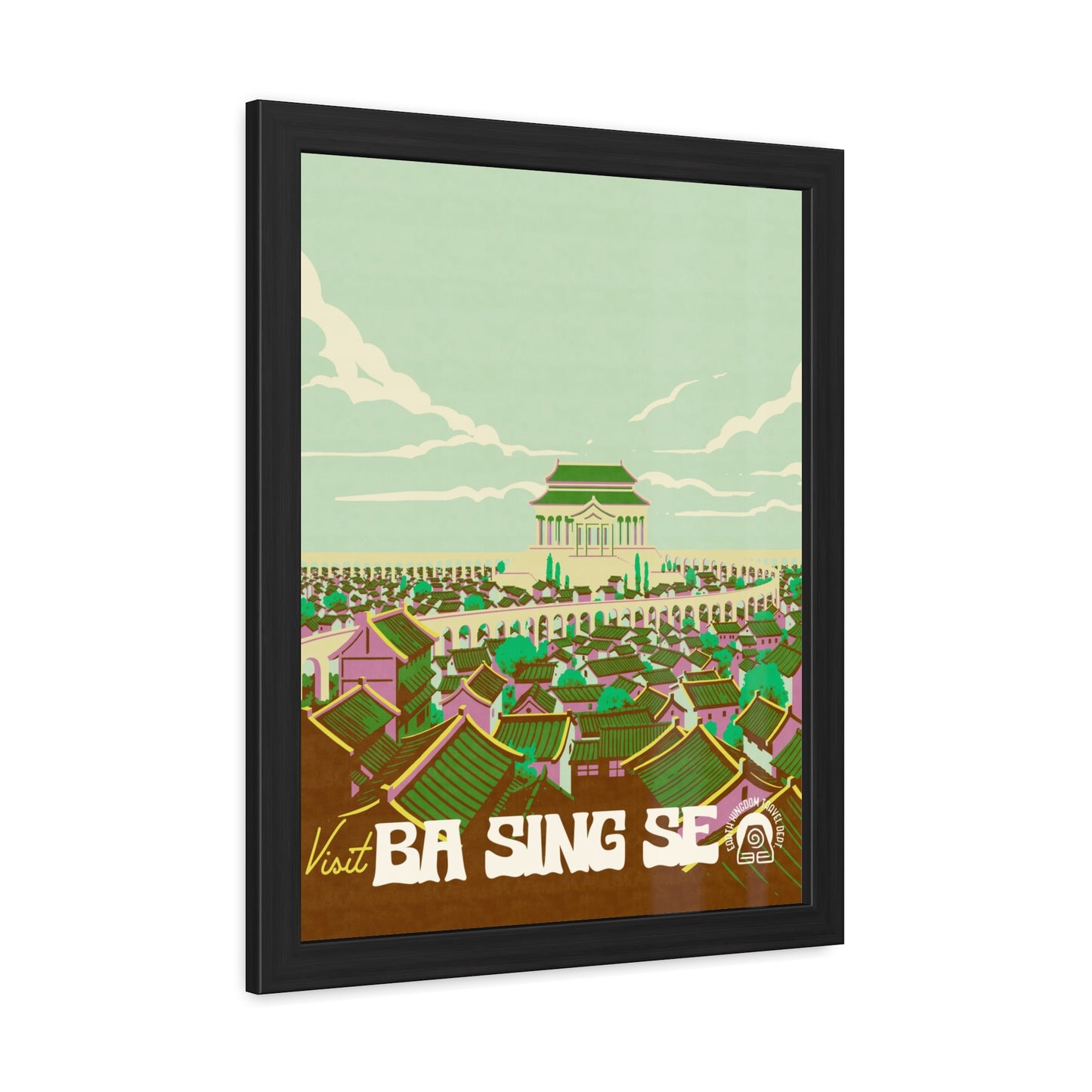 Visit Ba Sing Se Travel Poster (Framed)