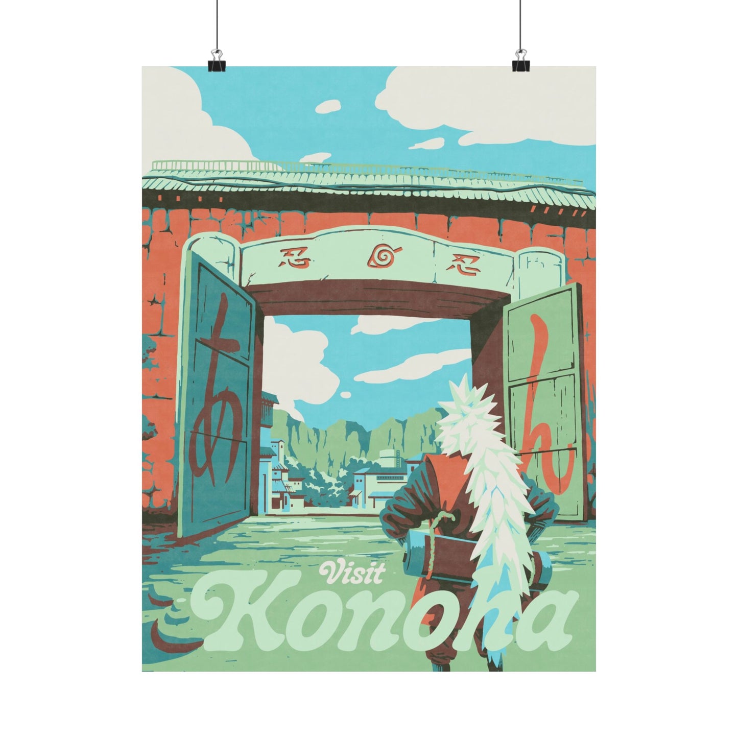 Visit Konoha Travel Poster