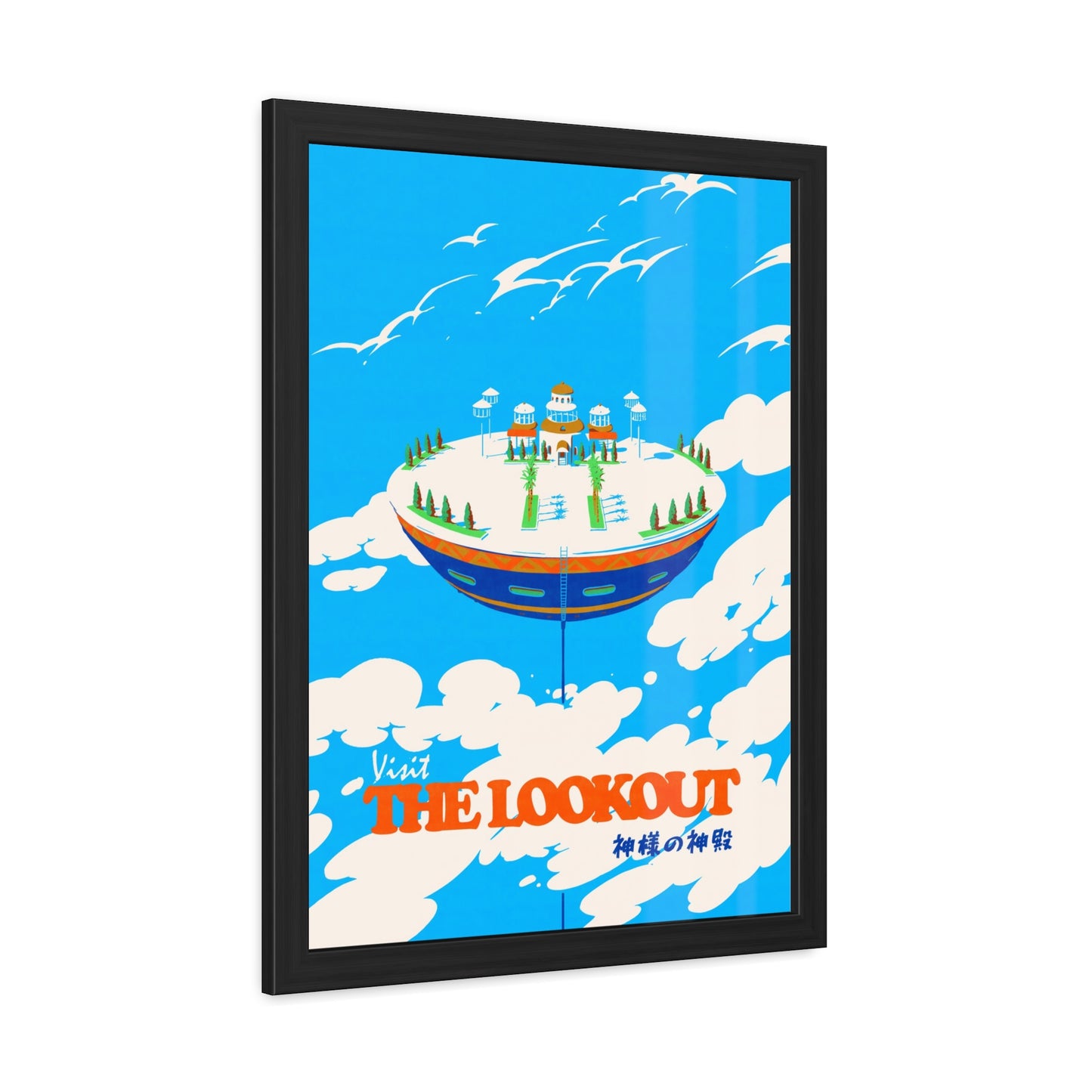 Visit The Lookout Travel Poster (Framed)