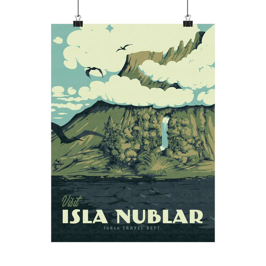 Visit Isla Nublar Travel Poster
