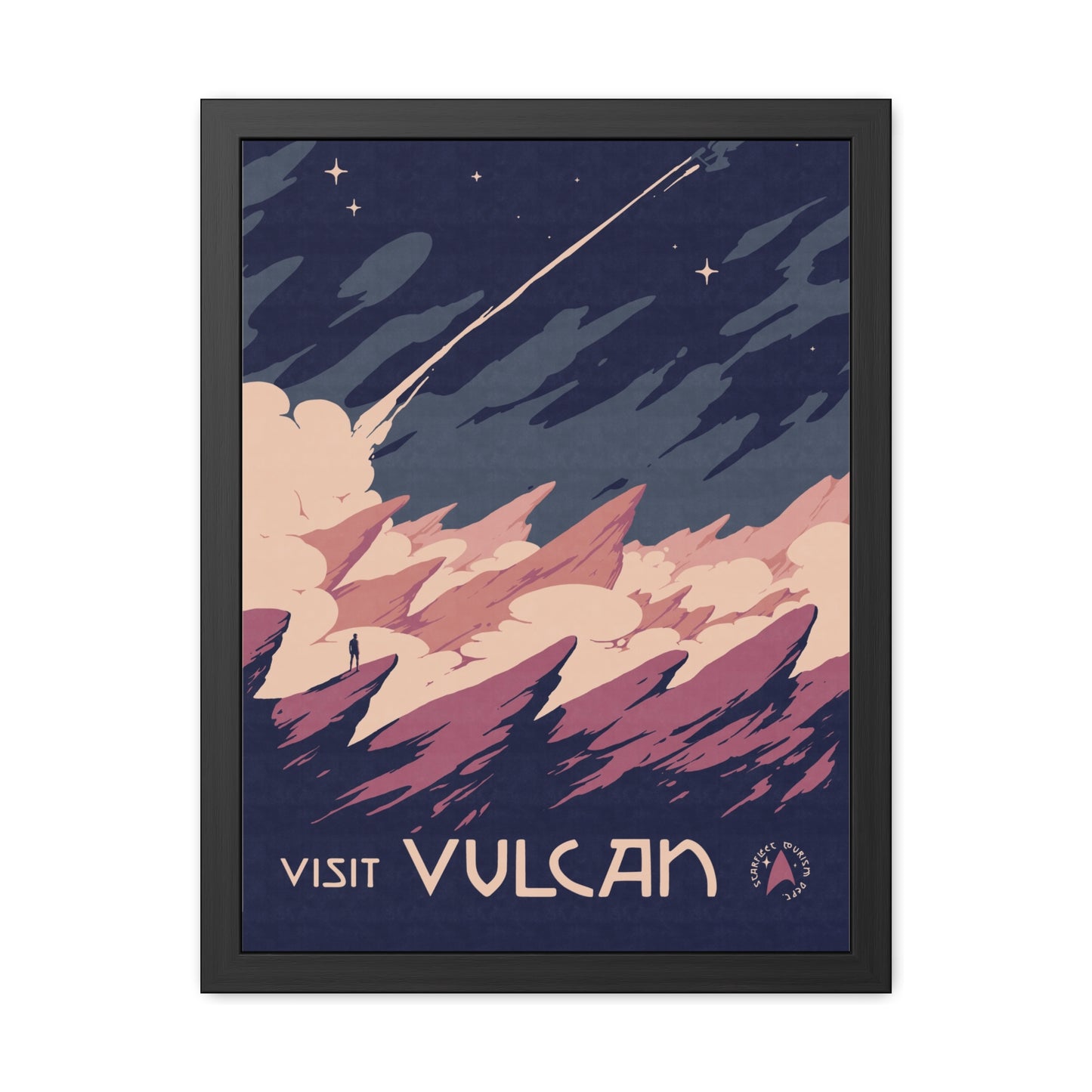 Visit Vulcan Travel Poster (Framed)