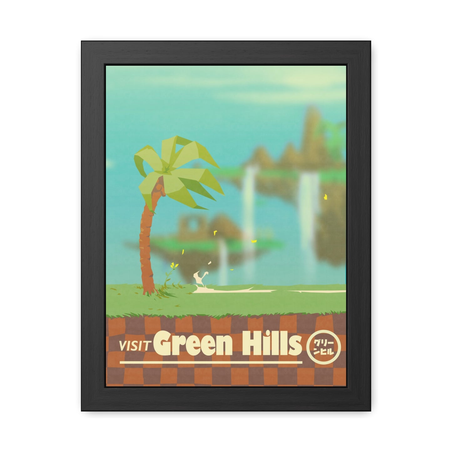 Visit Green Hills Travel Poster (Framed)