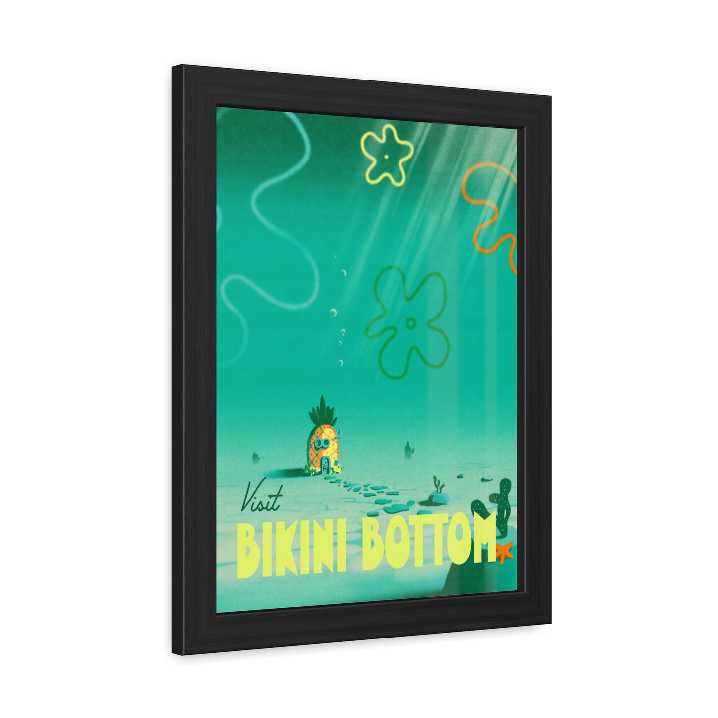 Visit Bikini Bottom Travel Poster (Framed)