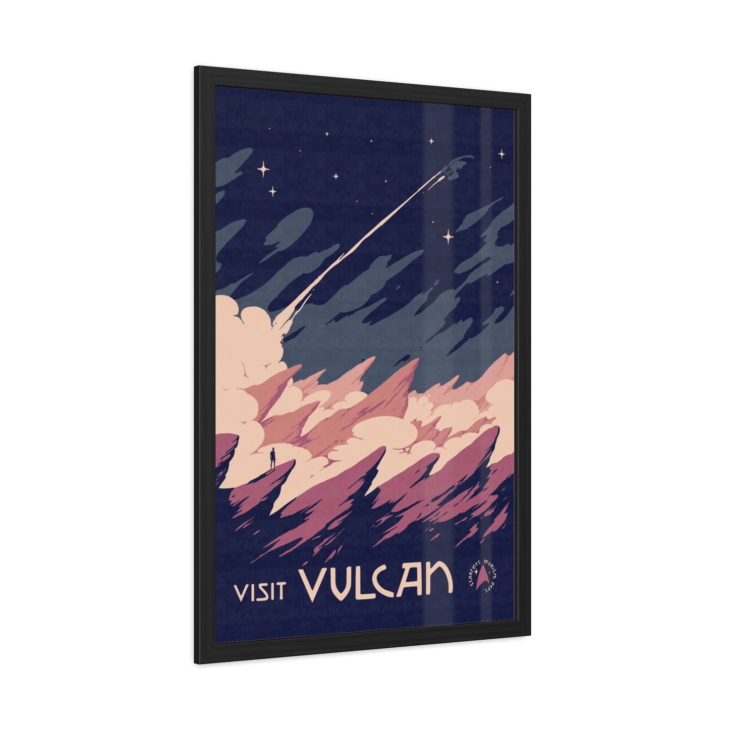 Visit Vulcan Travel Poster (Framed)