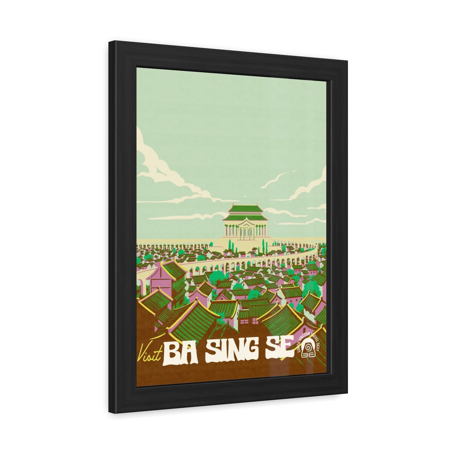 Visit Ba Sing Se Travel Poster (Framed)