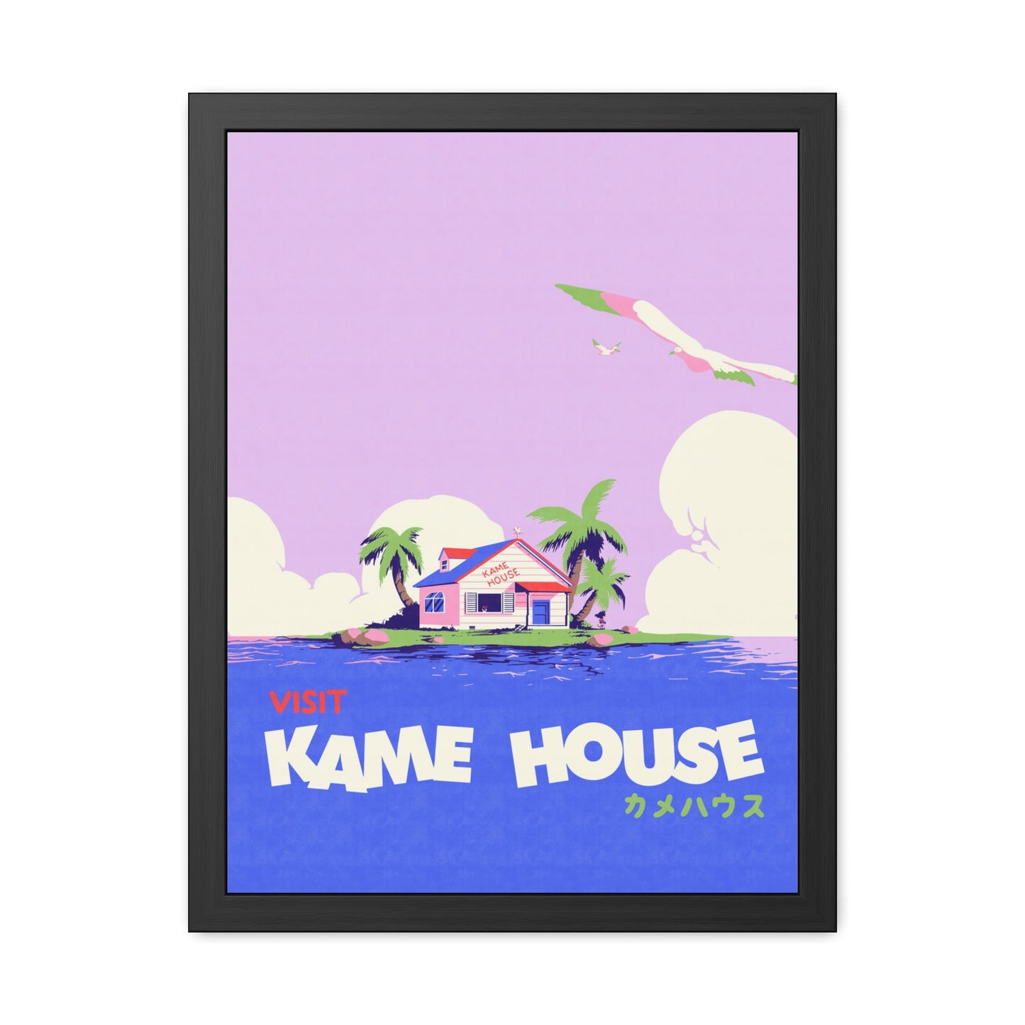 Visit Kame House Travel Poster (Framed)
