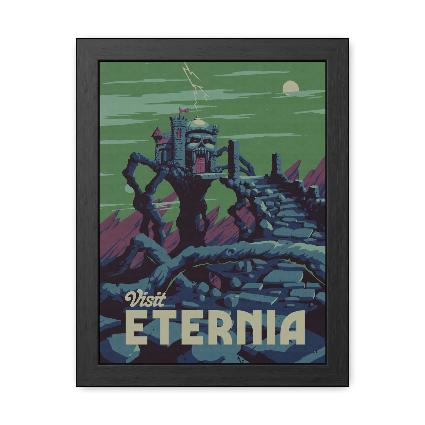 Visit Eternia Travel Poster (Framed)