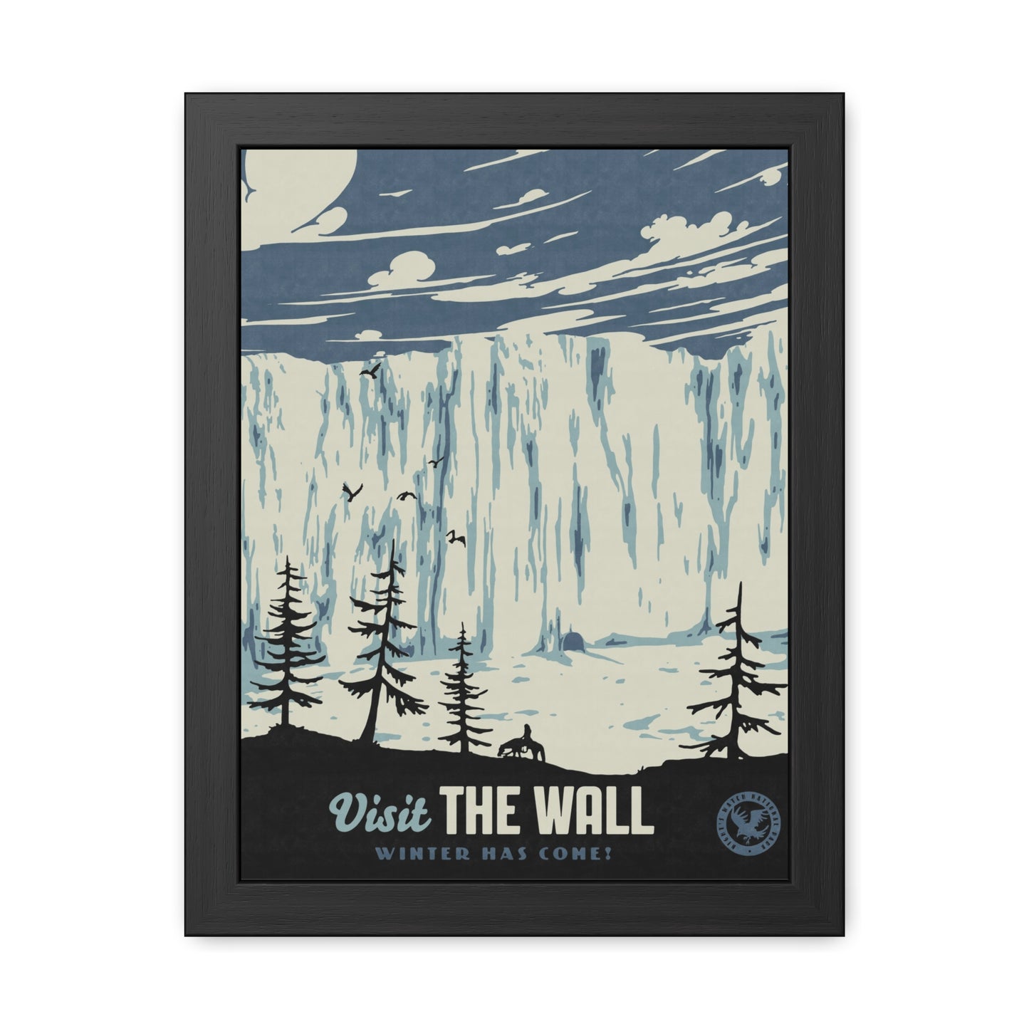 Visit The Wall Travel Poster (Framed)