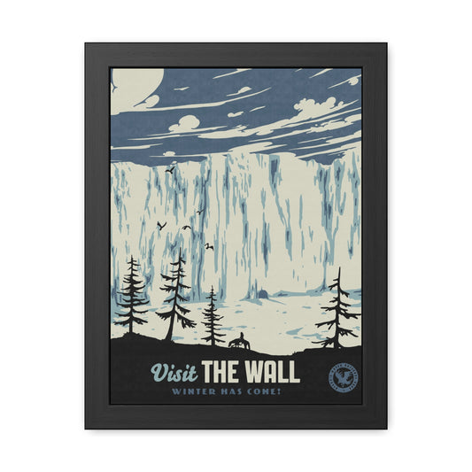 Visit The Wall Travel Poster (Framed)