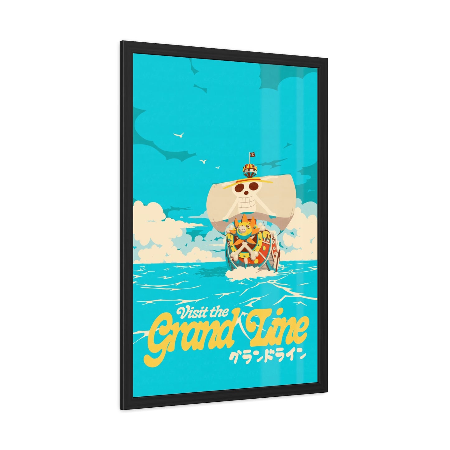 Visit The Grand Line Travel Poster (Framed)