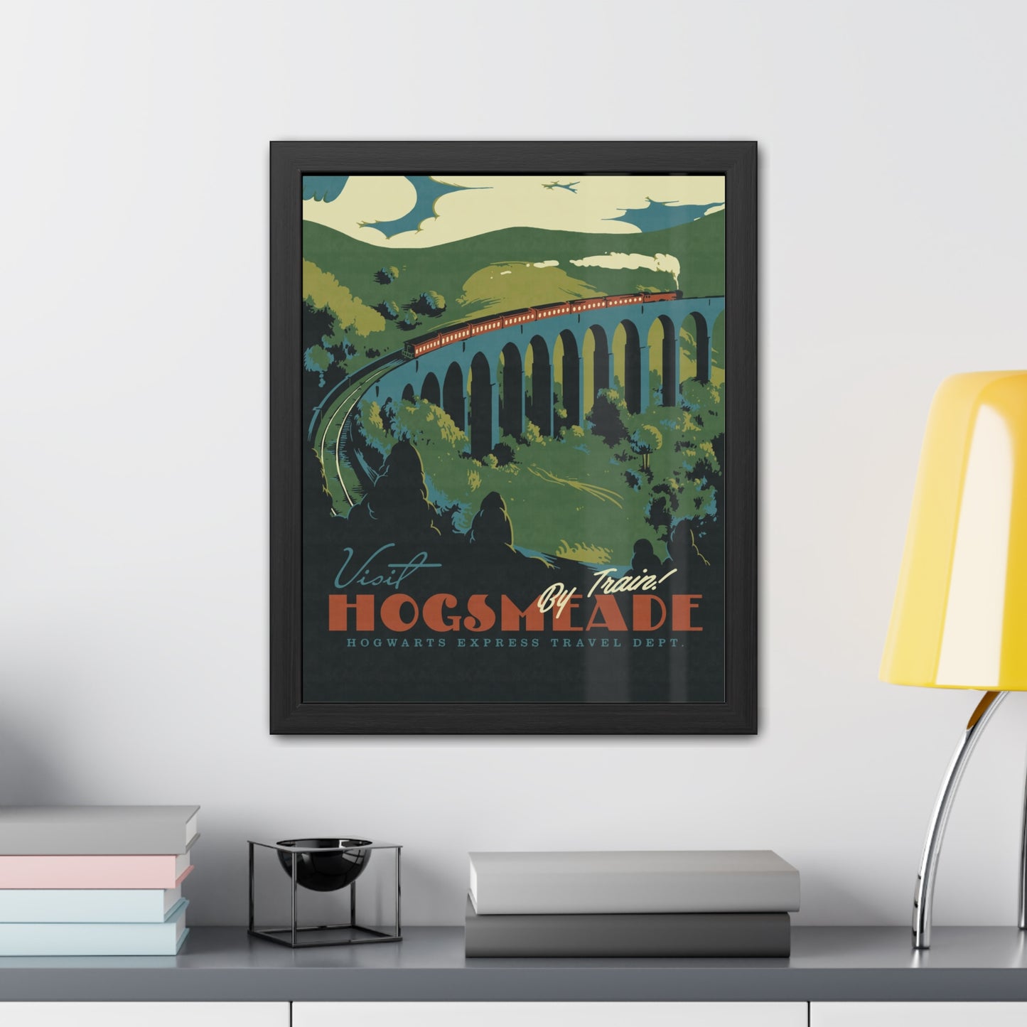 Visit Hogsmeade Travel Poster (Framed)